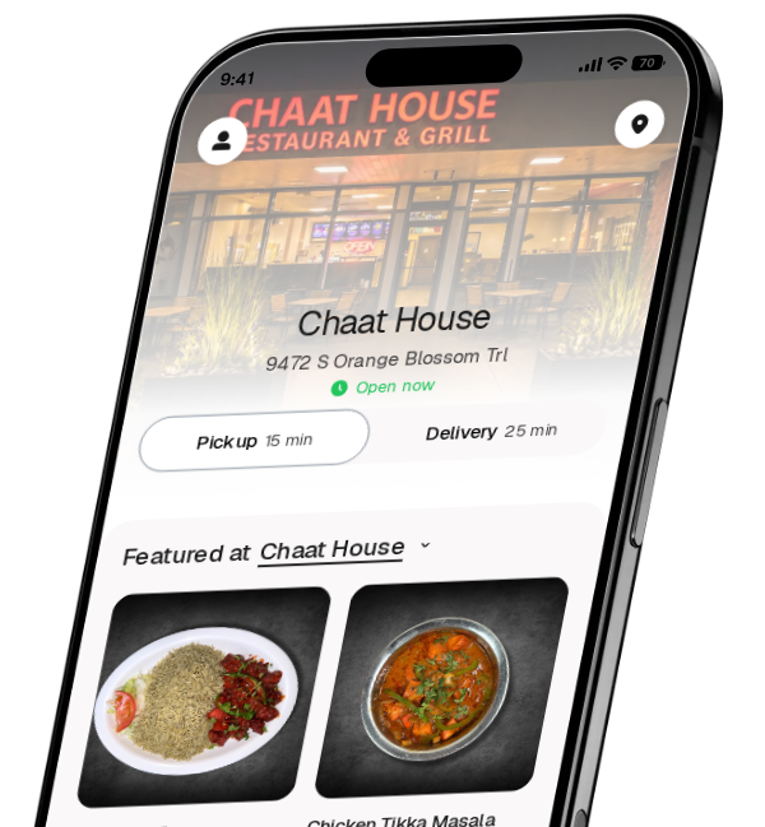 Chaat House app preview